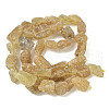 Raw Rough Natural Yellow Apatite Beads Strands G-M453-D07-3