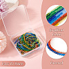  10 Strands 10 Colors Transparent Glass Beads Strands GLAA-TA0001-77-16
