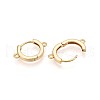 Brass Hoop Earring Finding KK-N261-59G-2