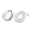 304 Stainless Steel Stud Earrings for Women EJEW-N059-13P-2