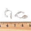 Brass Clip-on Earrings Findings KK-K371-27A-P-3