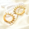 304 Stainless Steel Stud Earrings EJEW-B140-01G-3