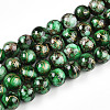 Baking Painted Glass Beads Strands X1-DGLA-N003-10mm-B09-1