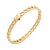 304 Stainless Steel Hinged Bangles for Women AJEW-P127-27G-4