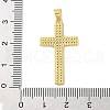 Brass Micro Micro Pave Clear Cubic Zirconia Pendants KK-A212-01O-G-3