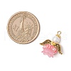 Glass Seed Beaded Angel Pendants PALLOY-MZ00713-3