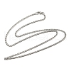 201 Stainless Steel Curb Chain Necklaces for Men NJEW-Q336-08B-P-3