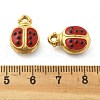 304 Stainless Steel Enamel Pendants STAS-D369-13G-3