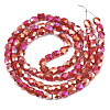 Electroplate Glass Beads Strands EGLA-N002-13-A15-2