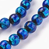Handmade Silver Foil Glass Lampwork Beads LAMP-P051-G10-6mm-2
