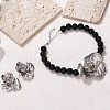 Flower Alloy & Resin Beaded Pendant Necklaces & Earrings FS-WG89CBB-01-2