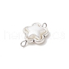 Alloy & ABS Plastic Imitation Pearl Star Connector Charms PALLOY-JF03871-5