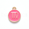 Alloy Enamel Pendants X-ENAM-S124-01B-03B-2