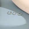 3Pcs Alloy Crystal Rhinestone Cuff Earring Sets for Women WG4401A-03-3