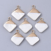 Electroplate Freshwater Shell Pendants X1-SHEL-S276-64-1