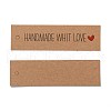 Rectangle Thank You Theme Kraft Paper Cord Display Cards CDIS-K003-01H-3