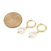 Teardrop Brass Hoop Earrings EJEW-JE06461-03-4
