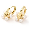 Rack Plating Brass Micro Pave Cubic Zirconia Hoop Earring EJEW-C079-02G-1