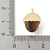 Natural Tiger Eye Pendants KK-Z107-02G-02-3