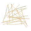 Brass Flat Head Pins KK-G331-11-0.7x51-2