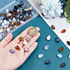   3Bags 3 Colors  Transparent Glass Beads  Segmented Multi-Color Beads GLAA-PH0003-36A-3