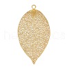 304 Stainless Steel Etched Metal Embellishments Pendants STAS-H236-02G-01-1