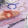 10Pcs 5 Colors Adjustable Braided Nylon Cord Bracelet Making AJEW-TA0001-25-24
