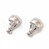 Alloy Clip-on Earring Findings PALLOY-M208-05P-2