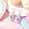 Human Handmade Glass Seed Beads Dangle Earrings EJEW-MZ00446-04-1