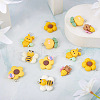  12Pcs 6 Styles Opaque Resin Pendants RESI-TA0002-04-5
