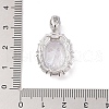 Rack Plating Brass Micro Pave Cubic Zirconia Pendants ZIRC-I066-02P-02-3
