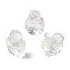 Natural Quartz Crystal Carved Half Hole Beads G-K367-02C-1