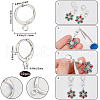 SUNNYCLUE 50Pcs Brass Leverback Earring Findings KK-SC0004-22P-2