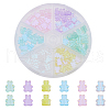 SUPERFINDINGS 150Pcs 6 Colors Transparent Electroplate Glass Beads Strands GLAA-FH0001-76-1