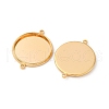 Brass Connector Cabochon Settings KK-F898-21E-G-2
