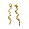 304 Stainless Steel Rhinestone Stud Earrings EJEW-Z116-01G-2