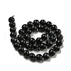 Natural Black Onyx Round Bead Strands G-L271-02-10mm-5