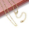 PVD Vacuum Plating 304 Stainless Steel Necklaces X-NJEW-E080-14G-3
