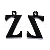 304 Stainless Steel Alphabet Charms STAS-H122-Z-EB-1