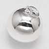 Round 925 Sterling Silver Pendants STER-F013-01B-1