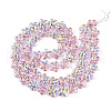 Transparency Electroplate Glass Beads Strands GLAA-T023-38A-03-2