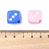 Spray Printed Opaque Acrylic Beads SACR-Z009-02-3