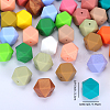 Hexagonal Silicone Focal Beads SI-JX0020A-109-2