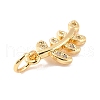 Plating Brass Micro Pave Clear Cubic Zirconia Pendant KK-B055-02G-3