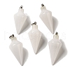 Natural White Jade Pendants G-Z055-02P-19-1