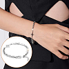 BENECREAT 10Pcs Rhodium Plated 925 Sterling Silver Lobster Claw Clasps STER-BC0001-59-5