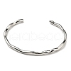Non-Tarnish 304 Stainless Steel Cuff Bangles BJEW-H323-01P-6