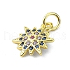 Brass Micro Pave Colorful Cubic Zirconia Pendants KK-H475-19G-03-2