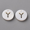 Natural Freshwater Shell Pendants SHEL-Q311-008Y-1