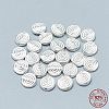 925 Sterling Silver Beads STER-T002-76S-3